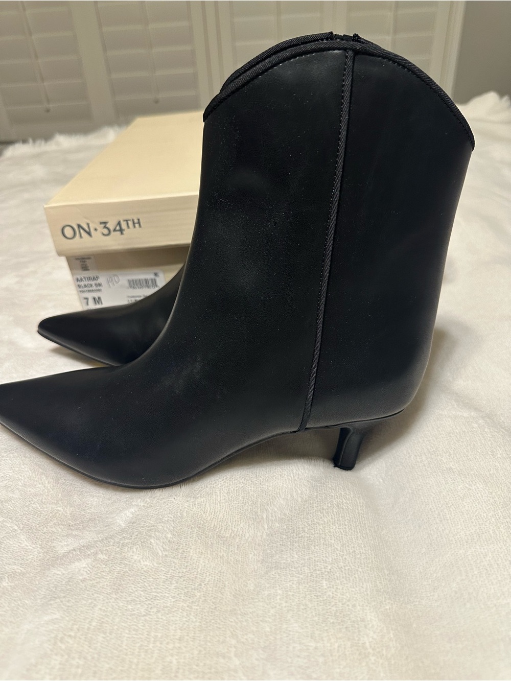 On 34th ankle boots size 7 NIB